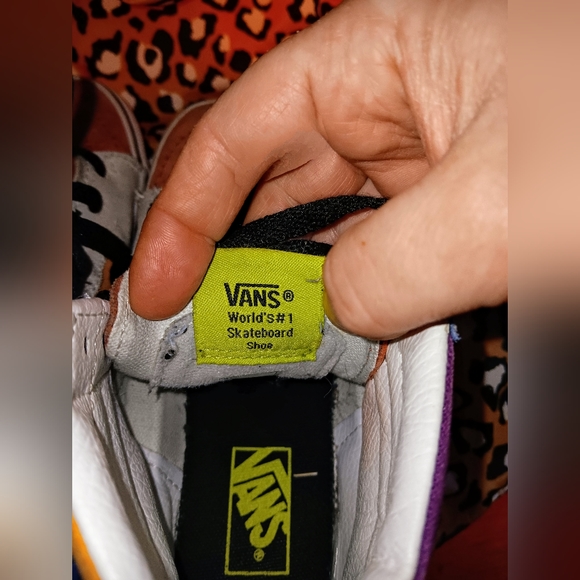 Vans world's #1 skateboard shoes high top retro sk8-kids vintage - Picture 4 of 9